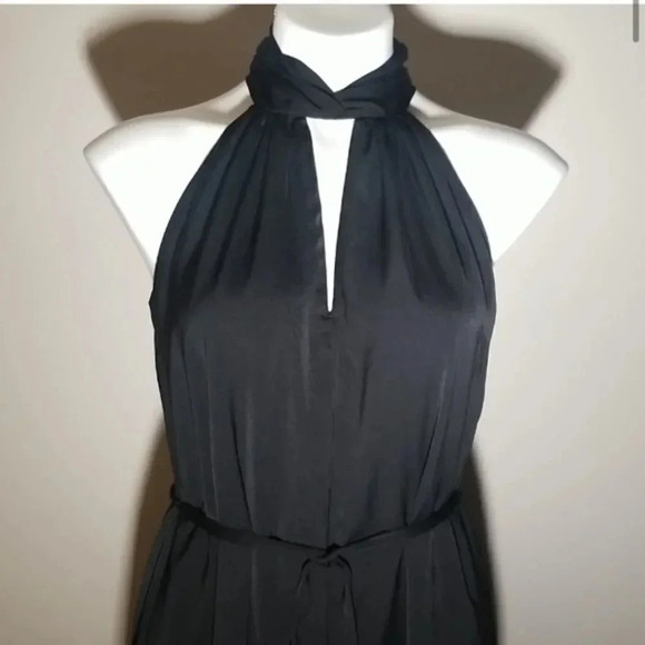 Banana Republic Twist-Neck Satin Dress - Picture 3 of 13